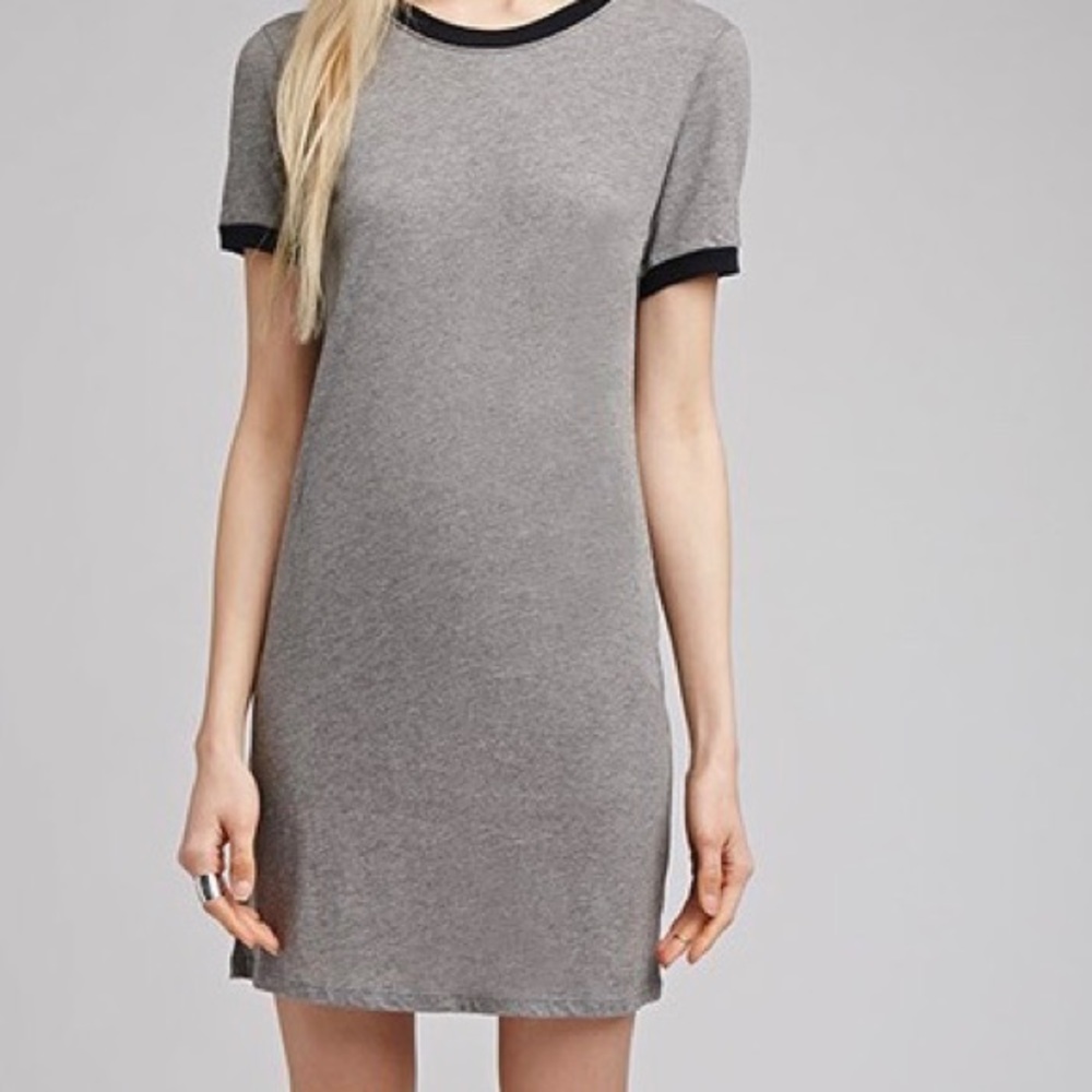 NEW Forever 21 Grey Ringer T-Shirt Dress